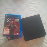 playstation 4 slim nera + 17 giochi