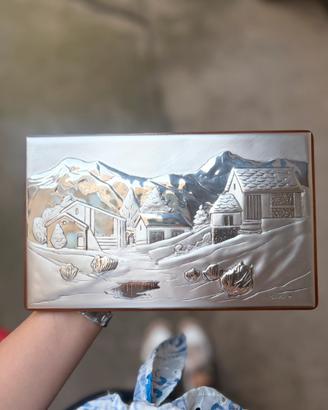 Quadro paesaggio innevato