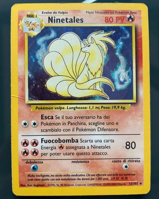Ninetales Set Base Holo 12/102