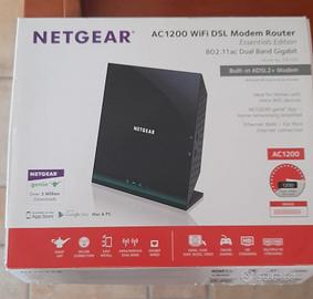  Router Netgear AC 1200 WIFI DSL colore nero