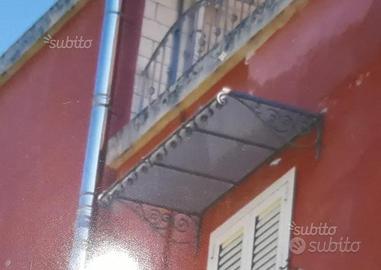 Pensiline in ferro zincato e vetro retinato