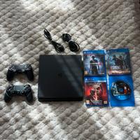 PlayStation 4 Slim 1TB + 2 Joystick & 4 Giochi