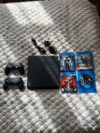 PlayStation 4 Slim 1TB + 2 Joystick & 4 Giochi