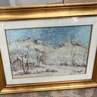 Quadro con paesaggio Montagne neve, autore Duccio