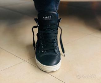 Scarpe Hogan Rebel alte in pelle nera misura 38