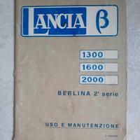 Libretto manutenzione uso Lancia B. Berlina 2serie