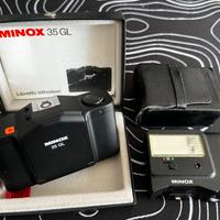 Minox 35 GL + Flash originale – Testata, nuova!