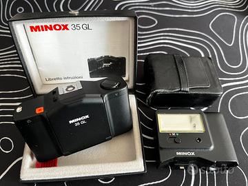 Minox 35 GL + Flash originale – Testata, nuova!