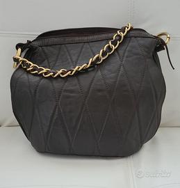 Borsa Cinti in ecopelle marrone