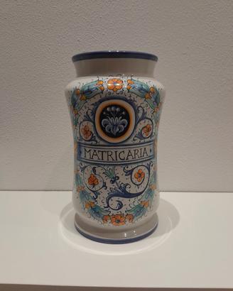 Albarello ceramica farmacia decorativo "Matricaria