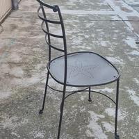 Sedie in ferro stile arte povera