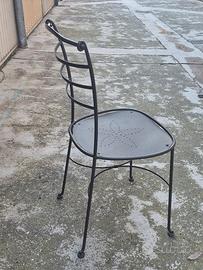 Sedie in ferro stile arte povera