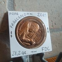 Medaglia Papa Francesco - FDC - 2015