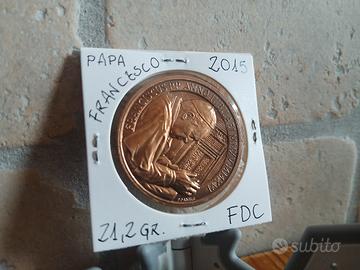 Medaglia Papa Francesco - FDC - 2015