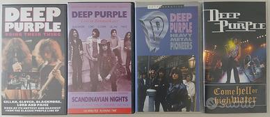 4 VHS Deep Purple 1968-93+1 VHS Eric Clapton 1986