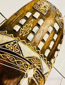 Mascherone Africano grande in legno.