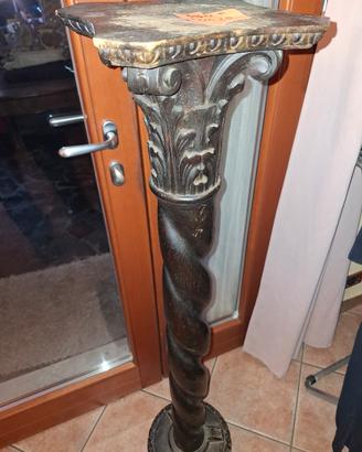 colonna in legno wbanizzato solo ritiro
