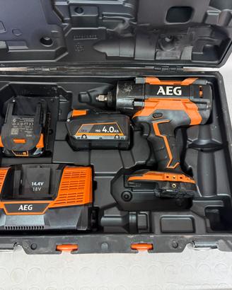 Avvitatore ad impulsi aeg 18v 4 ah