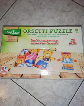 Gioco: Orsetti Puzzle - Legnoland