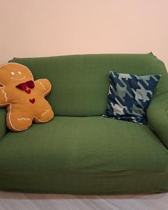 Divano letto completo di copri divano 135x80x80cm