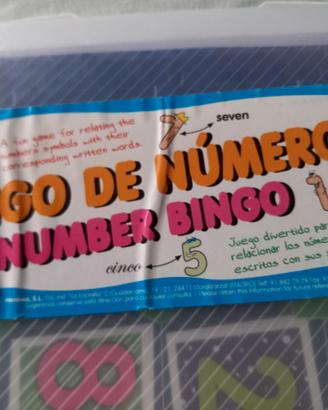 Gioco Bingo dei numeri in Inglese