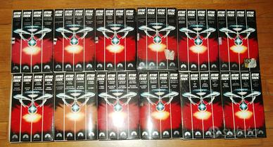 Lotto Star Trek VHS 12 cofanetti TOS più film