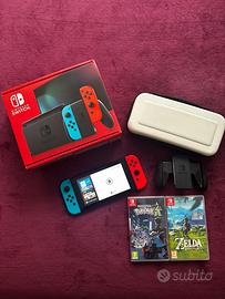 Nintendo switch + 2 giochi + sd 128 gb
