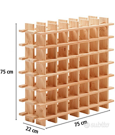 Cantinella legno massello di design mobile