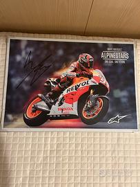 Autografo piloti MotoGP Marquez Pedrosa Simoncelli