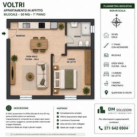 Voltri moderno appartamento arredato