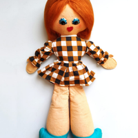 Bambola in pannolenci vintage panno Lenci antica