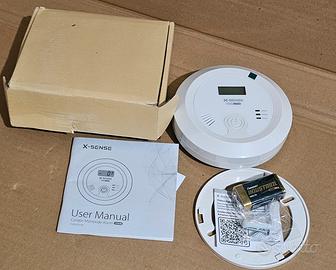 rilevatore di Monossido di carbonio con Batteria 