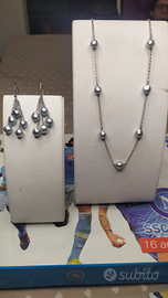 Collana orecchini perle Akoya