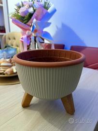 Vaso / Coprivaso moderno con piedini