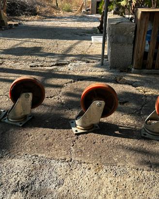 RUOTE GIREVOLI PER CARRELLO