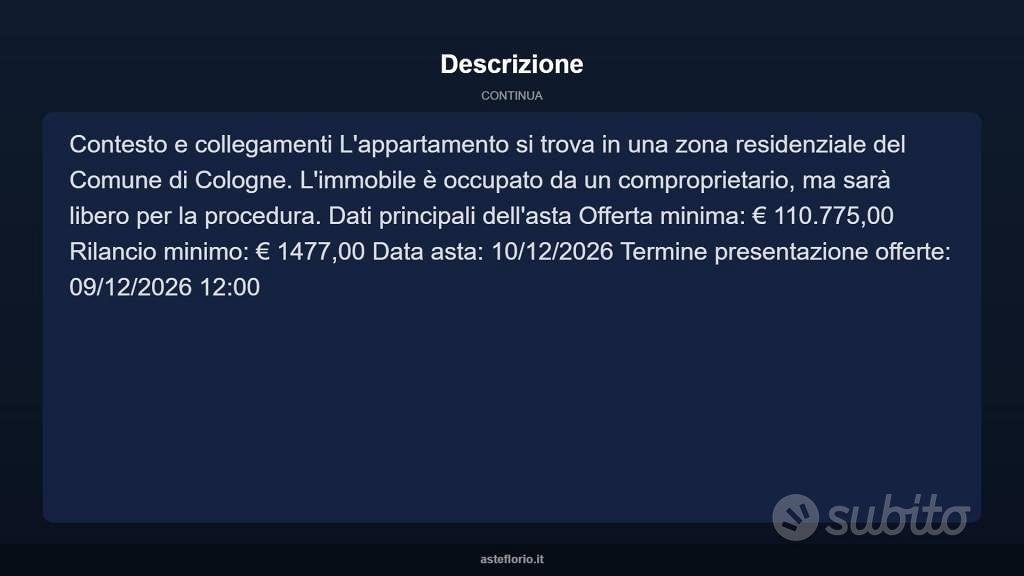 Appartamento – Cologne, Brescia - Vista 4
