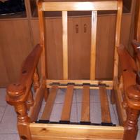 Struttura poltrona in legno