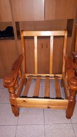 Struttura poltrona in legno