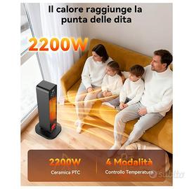 Termoventilatore con effetto camino