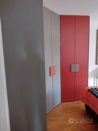 Cabina armadio con 1 modulo ad angolo