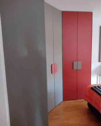 Cabina armadio con 1 modulo ad angolo