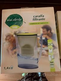 Caraffa filtrante e cartucce VIVIVERDE Coop