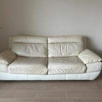 Divano letto in pelle