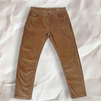 Pantaloni color cammello in velluto Taglia 46