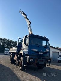 IVECO EUROTRAKKER 190E37 4X4 RIBALTABILE E GRU