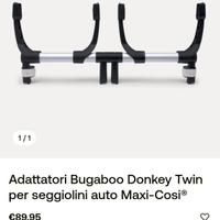 Adattatore Bugaboo Donkey twin per seggiolini