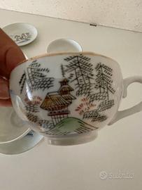SET 5 TAZZE DA THE CON PIATTINO GIAPPONESI