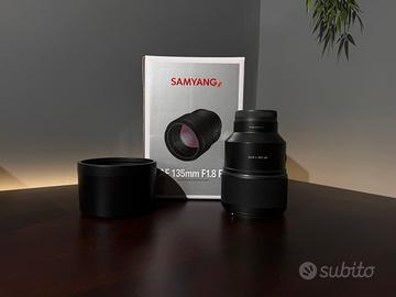 SAMYANG AF 135mm f1.8 sony con attacco E