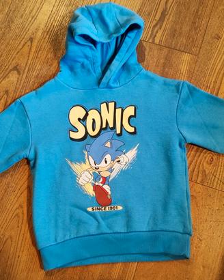 Felpa Sonic tg. 116 cm