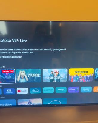 Smart TV TCL 43 pollici 4K dolby atmos